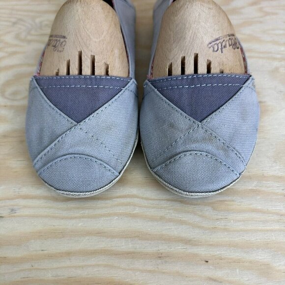 CROCS ANGELINE Angeline Slip On Canvas Ballet Flats Size 10 Gray - Picture 3 of 7